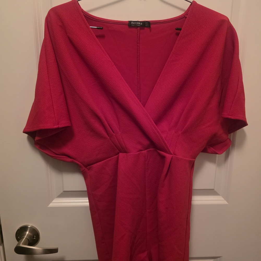 Bershka Red Jumpsuit